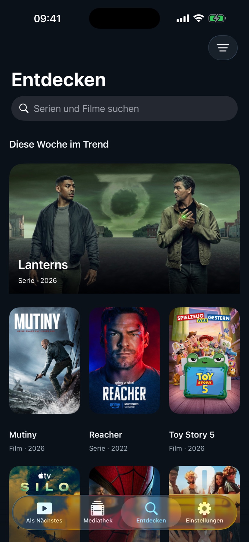 Folge Entdecken mit Serien und Filmen